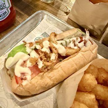 Dog Haus - Pasadena - Sooo Cali in a vegan French roll - New American Near Me - Pasadena, California