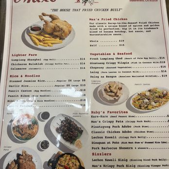 Max's Restaurant - Menu - Filipino Near Me - Bakersfield, California Max's Restaurant - Menu - Filipino Near Me - Bakersfield, California