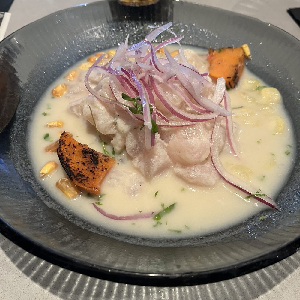 Pisco Peruvian Gastrobar - Ceviche clasico (HH price is $12! Great price) - Peruvian Near Me - Orlando, Florida Pisco Peruvian Gastrobar - Ceviche clasico (HH price is $12! Great price) - Peruvian Near Me - Orlando, Florida