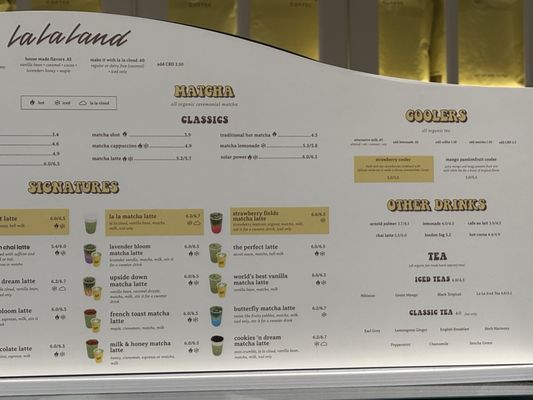 Menu photo 2 La La Land Plano, TX
