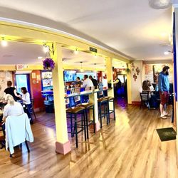 Amilia Taqueria & Bar - Pano view of front bar from our table.