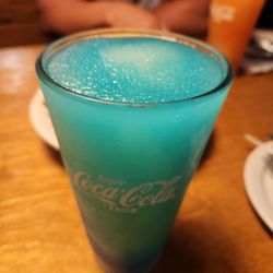 Blended blue lemonade