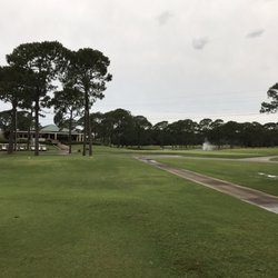 Indian Bayou Golf & Country Club - View of the clubhouse from #1