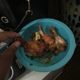 Over priced wings they big asf who likes big chicken wings Overpriced crab ragooon 6 pieces for 14$ is insane they are extremely small Over priced wings they big asf who likes big chicken wings Overpriced crab ragooon 6 pieces for 14$ is insane they are extremely small