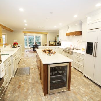 Showcase Homes & Remodeling - Gorgeous new kitchen - we love that Quartzite island top and reclaimed brick paver floor! - General Contractors Near Me - Shreveport, Louisiana Showcase Homes & Remodeling - Gorgeous new kitchen - we love that Quartzite island top and reclaimed brick paver floor! - General Contractors Near Me - Shreveport, Louisiana