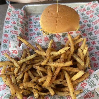 Moo & Brew - Rosemary fries and burger - Beer Bar Near Me - Charlotte, North Carolina