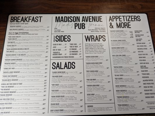 Menu photo 4 Madison Avenue Pub Everett, WA Menu photo 4 Madison Avenue Pub Everett, WA