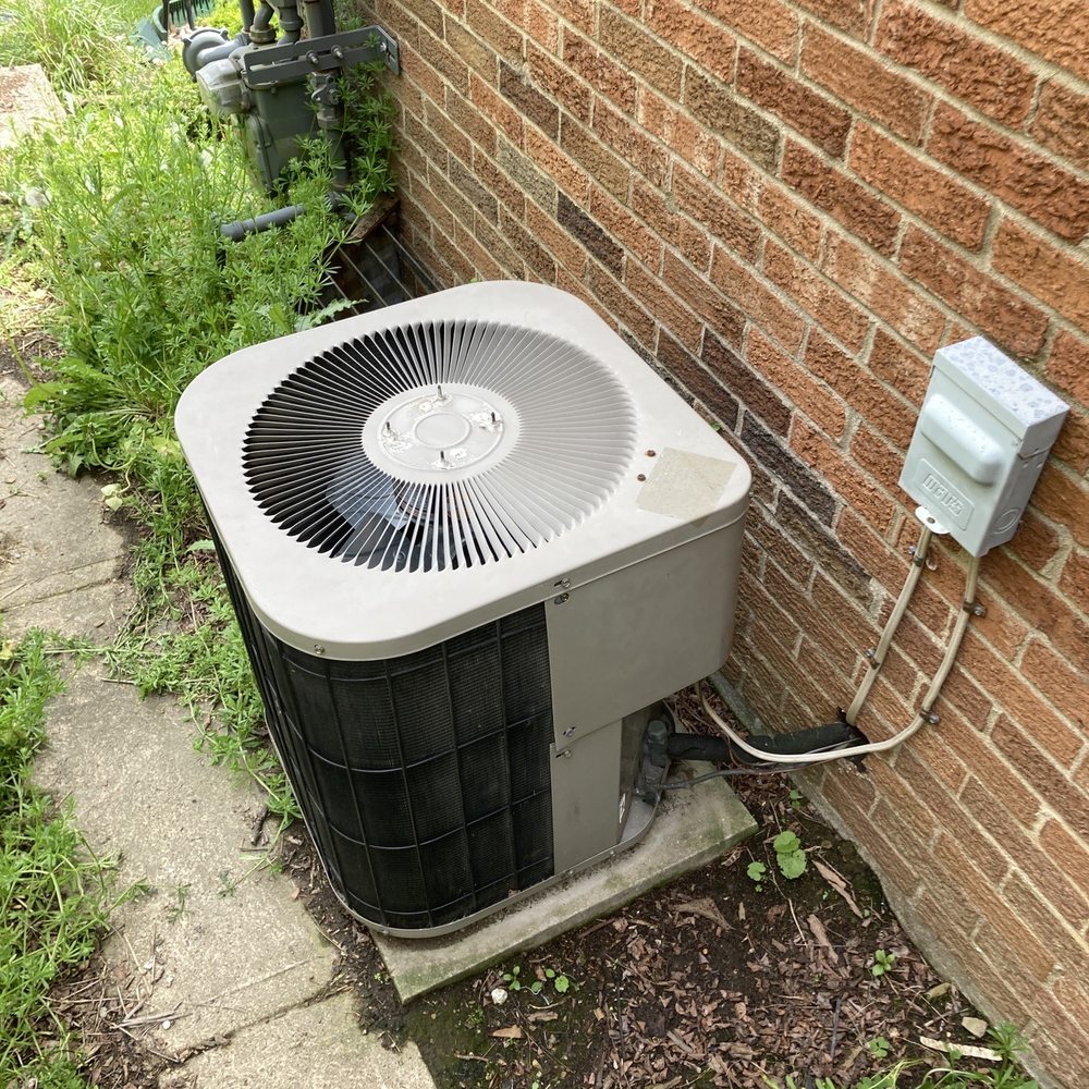 Precision Heating & Cooling Services - Old (leaking) condenser and breaker box - Heating & Air Conditioning/HVAC Near Me - Pittsburgh,, Pennsylvania Precision Heating & Cooling Services - Old (leaking) condenser and breaker box - Heating & Air Conditioning/HVAC Near Me - Pittsburgh,, Pennsylvania