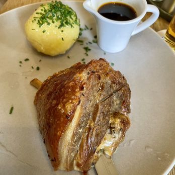 Der Pschorr - 1/2 Schweinshaxe with Potato Dumpling - Bavarian Near Me - Munich, BY Der Pschorr - 1/2 Schweinshaxe with Potato Dumpling - Bavarian Near Me - Munich, BY