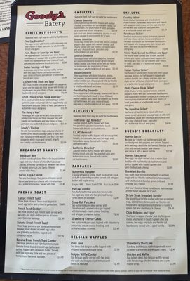 Menu photo 4 Goody's Eatery Westminster, CO