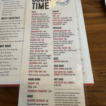 Bluewater Grill - Sushi menu - Seafood Near Me - Newport Beach, California