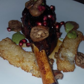 Salt on Mass - Lamb chop with pomegranate seeds, mushrooms along with two sides of tater tots from back 11/5/16 - Seafood Near Me - Indianapolis, Indiana