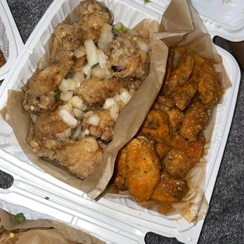 Fire Wings - Salt & pepper wings // Buffalo w/ lemon pepper wings - Chicken Wings Near Me - Hayward, California