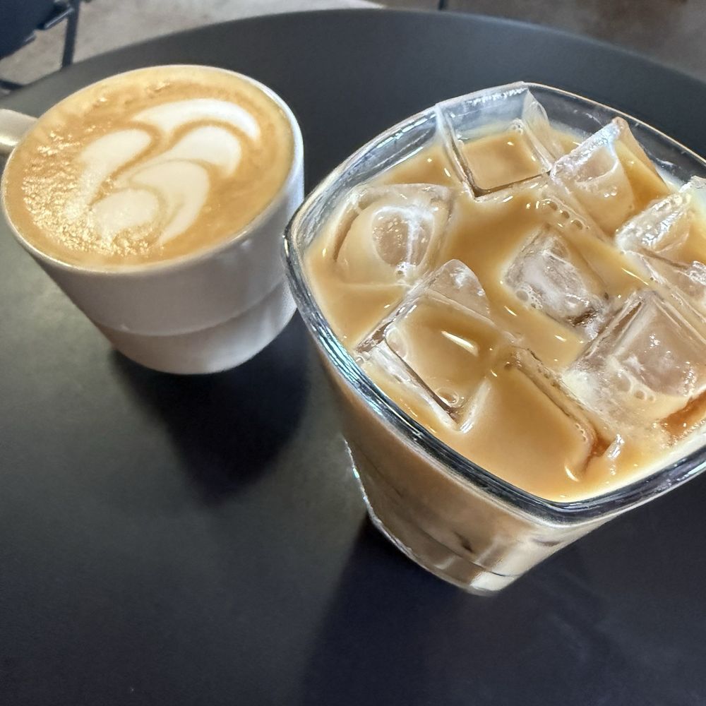 Kettle corn iced and hot coffee Kettle corn iced and hot coffee