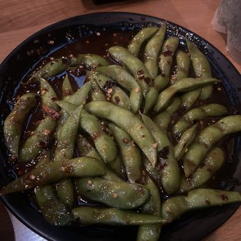 Oji Sushi & Sake Bar - spicy Garlic Chili Edamamegarlic - Sushi Bars Near Me - Montebello, California Oji Sushi & Sake Bar - spicy Garlic Chili Edamamegarlic - Sushi Bars Near Me - Montebello, California