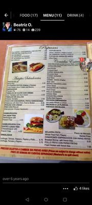 Menu photo 1 El Papaturro Houston, TX