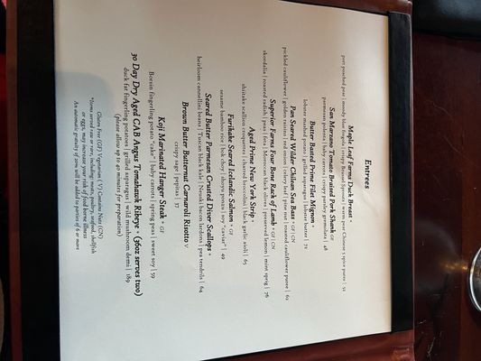 Menu photo 7 Different Pointe of View Phoenix, AZ