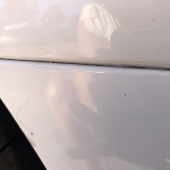 Valley Collision Center - Close up shot of the crease between panels after the realignment. - Auto Repair Near Me - Victorville, California