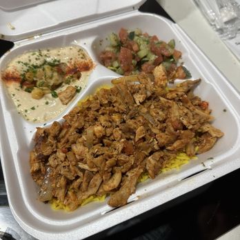 Kabab Spot - Chicken Shawarma over Rice Plate - Mediterranean Near Me - Fort Myers, Florida
