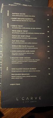 Menu photo 3 L'Carve Los Angeles, CA