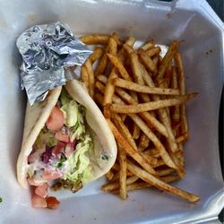 PITA Mediterranean Street Food - Carrollton - Mini Falafel and fries