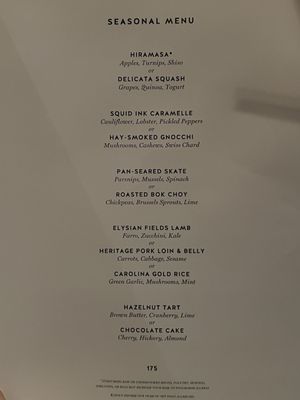 Menu photo 2 Gramercy Tavern New York, NY Menu photo 2 Gramercy Tavern New York, NY