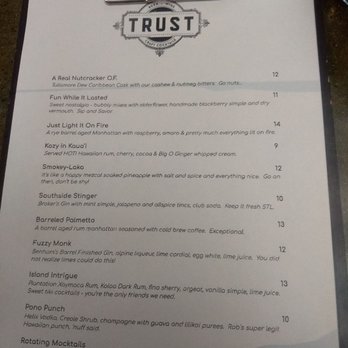 Trust - Drink menu - Cocktail Bars Near Me - St. Louis, Missouri Trust - Drink menu - Cocktail Bars Near Me - St. Louis, Missouri