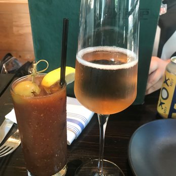 Maypop Restaurant - Maypop Bloody Mary & Rosé Champagne. - New American Near Me - New Orleans, Louisiana Maypop Restaurant - Maypop Bloody Mary & Rosé Champagne. - New American Near Me - New Orleans, Louisiana
