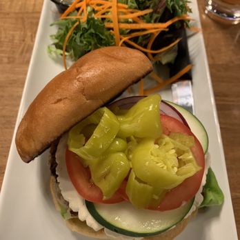 The Craft House - Turkey Burger w/ side salad - Gastropubs Near Me - Clovis, California The Craft House - Turkey Burger w/ side salad - Gastropubs Near Me - Clovis, California