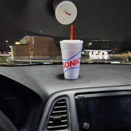 My cherry limeade and my dashboard