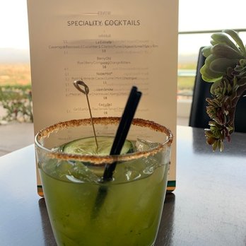 Cielo - La Estrella (Tequila, Cucumber/Cilantro Puree) - New American Near Me - Scottsdale, Arizona