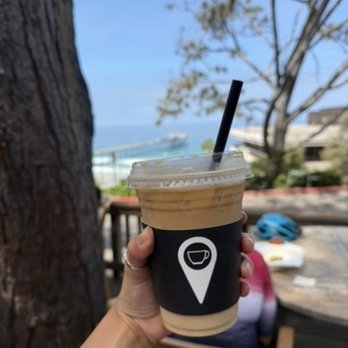 Pinpoint Cafe - Iced Vanilla Latte - Coffee & Tea Near Me - San Diego, California