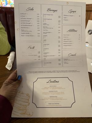 Menu photo 2 Original Pancake House Southfield, MI