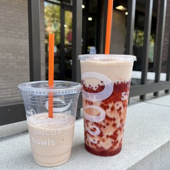 Jamba - Large White Gummi with whey protein and strawberry boba - Juice Bars & Smoothies Near Me - Durham, North Carolina Jamba - Large White Gummi with whey protein and strawberry boba - Juice Bars & Smoothies Near Me - Durham, North Carolina