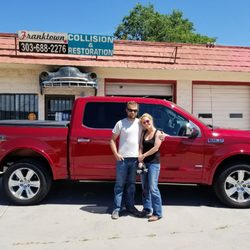 Franktown Collision & Restoration Garage - The owners Mike & Paulette Covairt . . . small town service