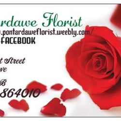 Pontardawe Florists - business card