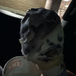 Ice cream cone chocolate shell