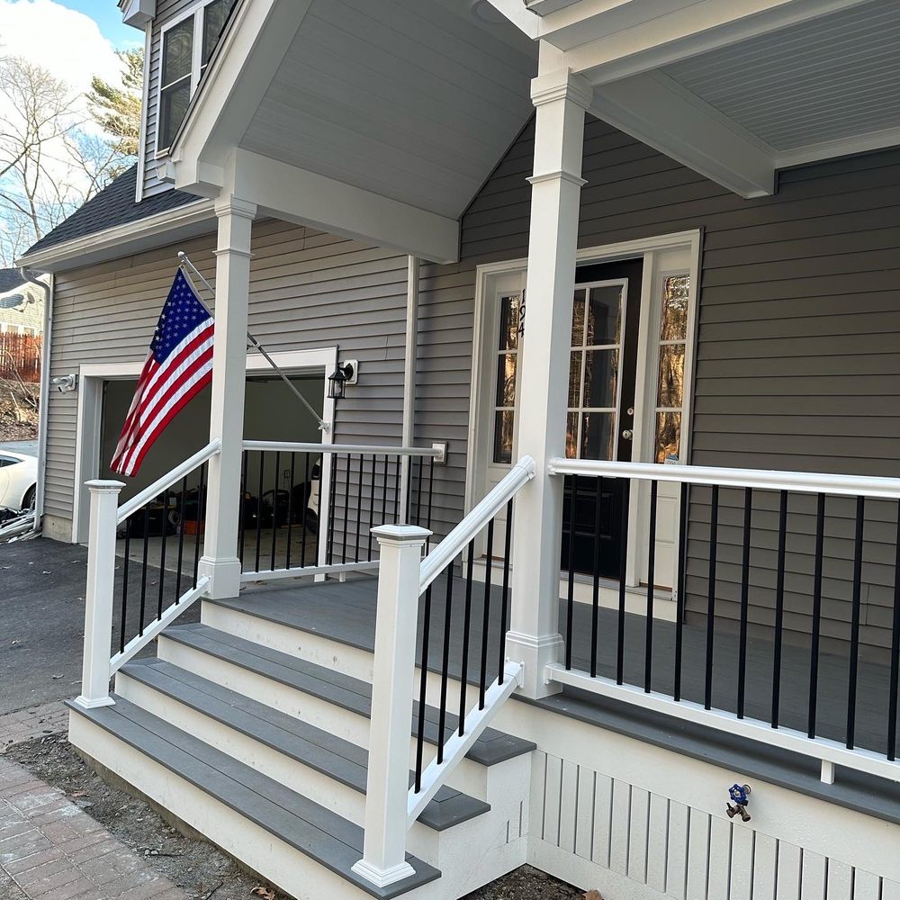 Cass Construction - the front porch of a home - Decks & Railing Near Me - Everett, Massachusetts