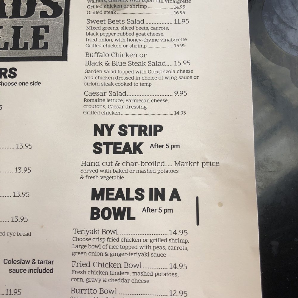 Crossroads Bar & Grille - Menu - Bars Near Me - Lansing, New York