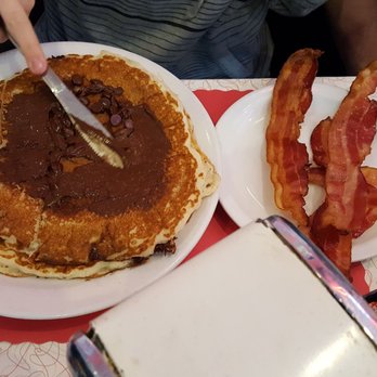 Johnny J's Diner - My daughter loved the chocolate chip pancakes that were LOADED with chips - American Near Me - Casper, Wyoming Johnny J's Diner - My daughter loved the chocolate chip pancakes that were LOADED with chips - American Near Me - Casper, Wyoming