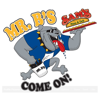 Mr. B's Sam's Pizza - a cartoon character holding a hot dog - Pizza Near Me - Cedar Rapids, Iowa Mr. B's Sam's Pizza - a cartoon character holding a hot dog - Pizza Near Me - Cedar Rapids, Iowa