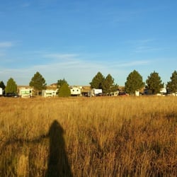 Prairie View Campground - Prairie grasses by campground.