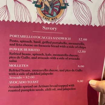 Café Más - Menu - Coffee & Tea Near Me - Chicago, Illinois