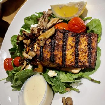 Side Street Cafe - Blackened salmon salad - American Near Me - Bar Harbor, Maine Side Street Cafe - Blackened salmon salad - American Near Me - Bar Harbor, Maine