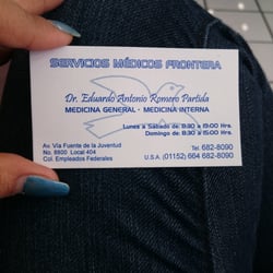 Servicios Mèdicos Frontera - Business Card