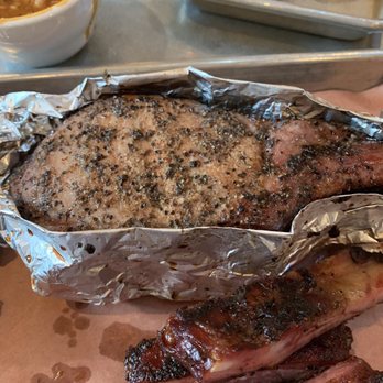 Ten50 BBQ - Huge pork chop tender and flavorful - Barbeque Near Me - Richardson, Texas Ten50 BBQ - Huge pork chop tender and flavorful - Barbeque Near Me - Richardson, Texas