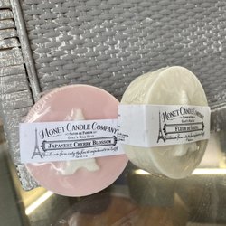 Monet Candle Company - Goat's milk soap -- I bought that in Love Spell too! (lol)