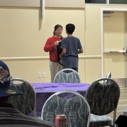 Riverside Shotokan Karate - Receiving awards from Sensei.