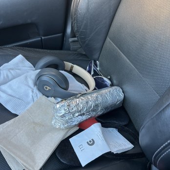 Currito Kenwood - My burrito in my car seat - Salad Near Me - Cincinnati, Ohio