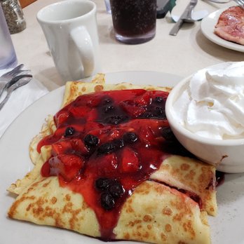 Lux Cafe - Berries and bananas crepes - Breakfast & Brunch Near Me - Battle Creek, Michigan Lux Cafe - Berries and bananas crepes - Breakfast & Brunch Near Me - Battle Creek, Michigan